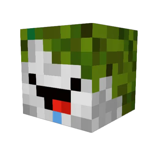 Timotriciiio Minecraft avatar head, 3D render