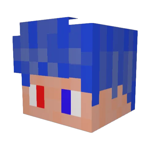 Timou_nag Minecraft avatar head, 3D render