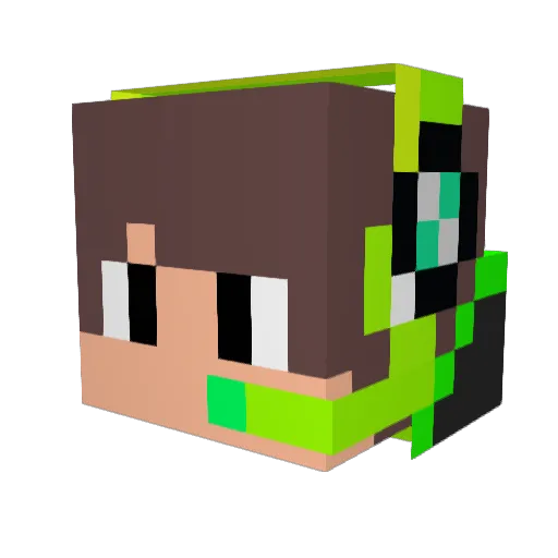 Timoway Minecraft avatar head, 3D render