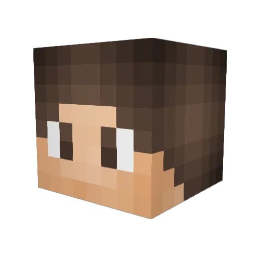 Timoxd Minecraft avatar head, 3D render