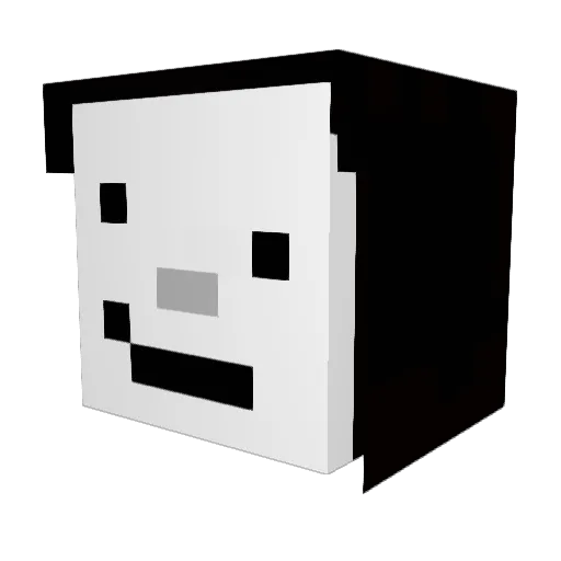 Timozi Minecraft avatar head, 3D render