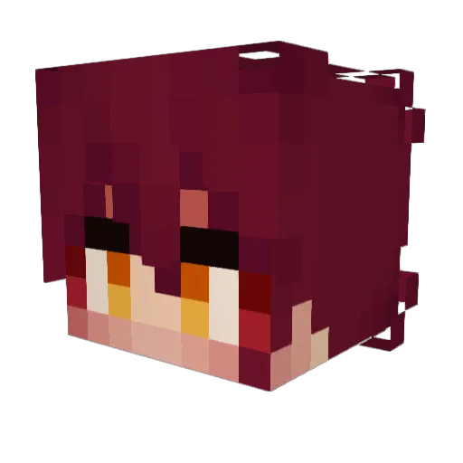 Timpekk Minecraft avatar head, 3D render