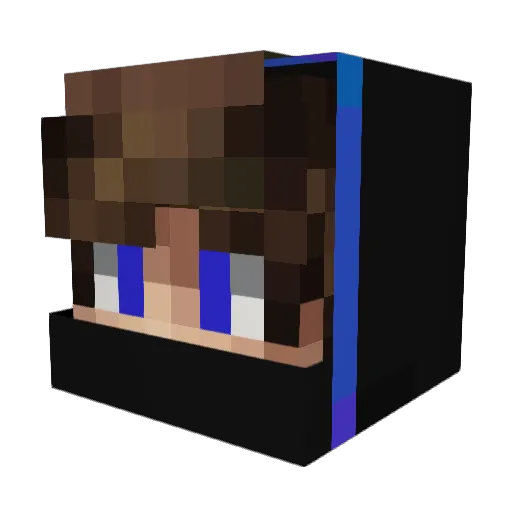 Timppapi Minecraft avatar head, 3D render
