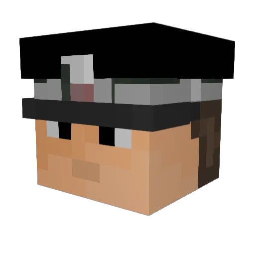 Timprimus Minecraft avatar head, 3D render