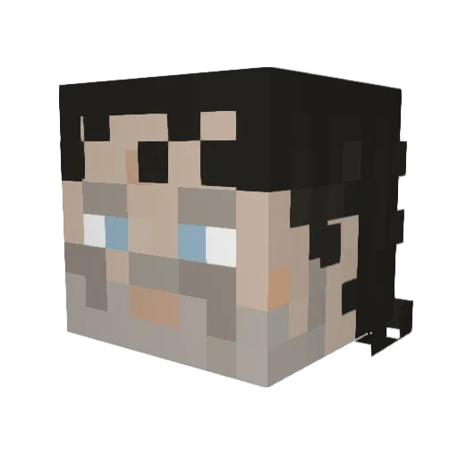 Timrm Minecraft avatar head, 3D render