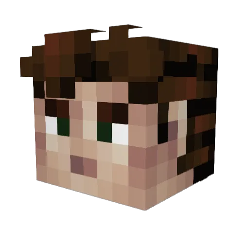 TimtheVile Minecraft avatar head, 3D render