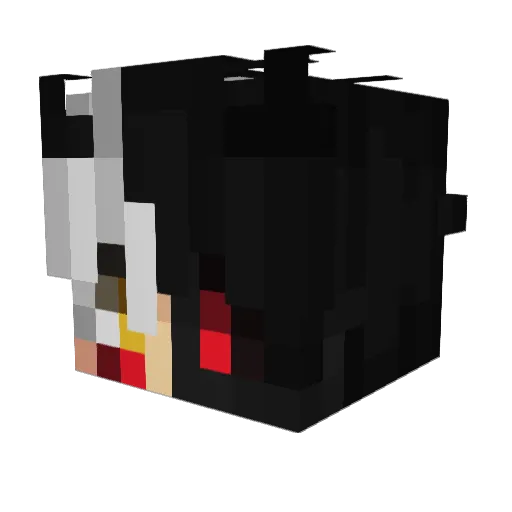 Timtimba Minecraft avatar head, 3D render