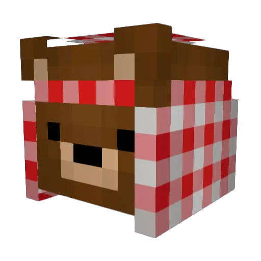 Timu_cin Minecraft avatar head, 3D render