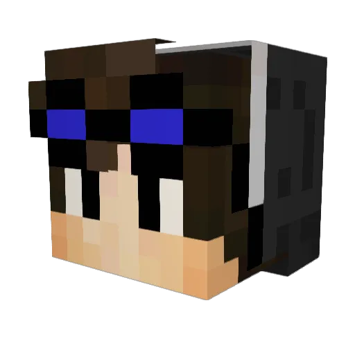 TimurGal Minecraft avatar head, 3D render