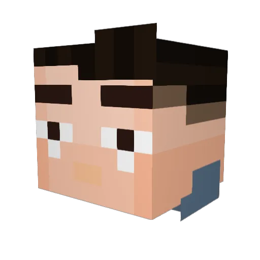 Timur_zhan Minecraft avatar head, 3D render