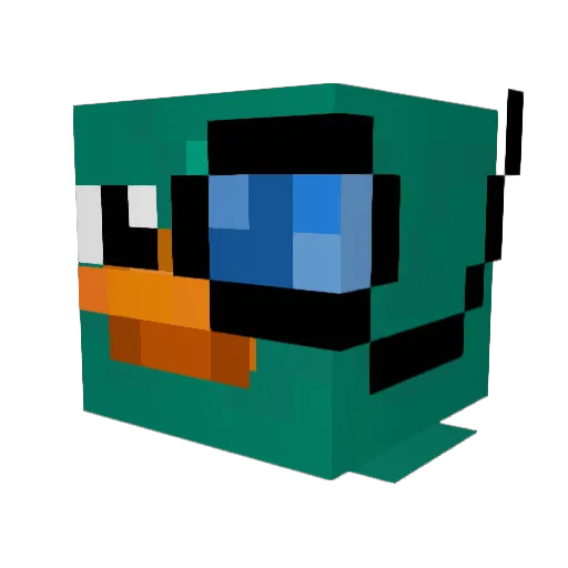 Timus4000 Minecraft avatar head, 3D render
