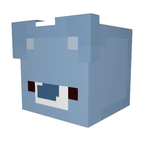 TinCanLid Minecraft avatar head, 3D render