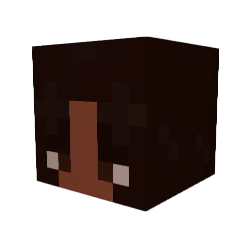 TinCanSPAM Minecraft avatar head, 3D render