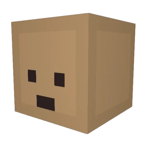 TinPillar Minecraft avatar head, 3D render