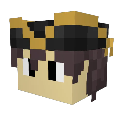 TinPlant Minecraft avatar head, 3D render