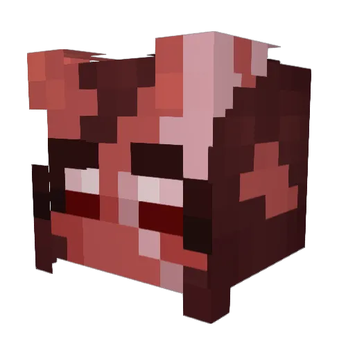 TinaWinny Minecraft avatar head, 3D render