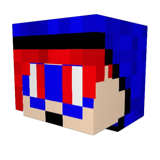 TinchoPlay4 Minecraft avatar head, 3D render