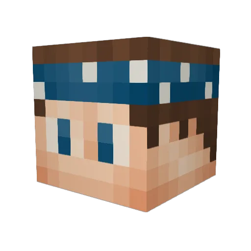 TinchoPlayYT Minecraft avatar head, 3D render