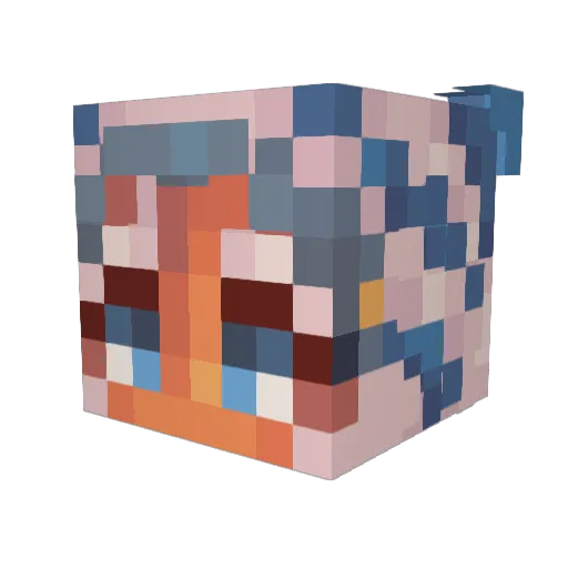 Tindra2761 Minecraft avatar head, 3D render