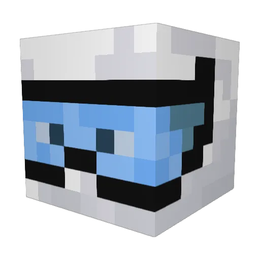 TinedCan Minecraft avatar head, 3D render