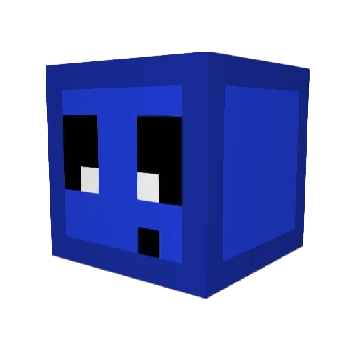 Tinemann Minecraft avatar head, 3D render