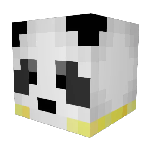 Tinenderman Minecraft avatar head, 3D render