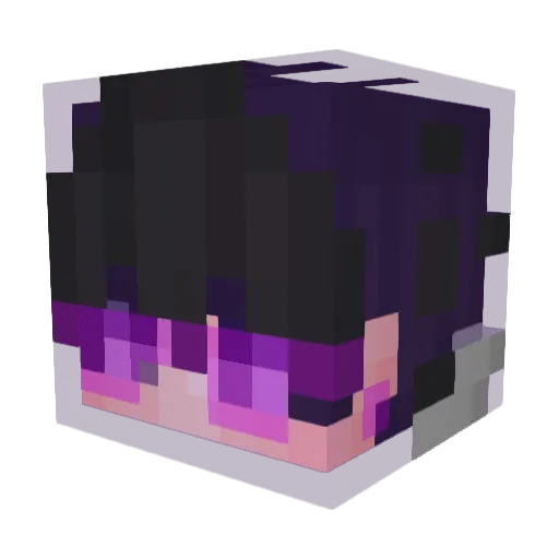 TingFengYin Minecraft avatar head, 3D render
