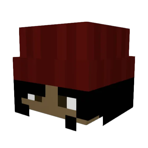 Tingting44 Minecraft avatar head, 3D render