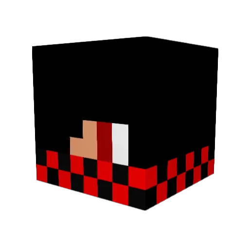 TiniGaymer Minecraft avatar head, 3D render