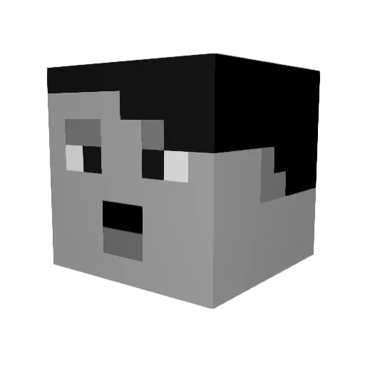Tinichi7010 Minecraft avatar head, 3D render