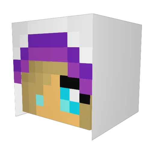 Tiniengel Minecraft avatar head, 3D render