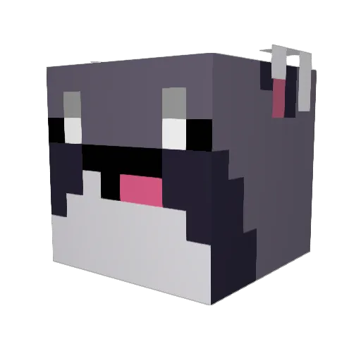TiniestScroll Minecraft avatar head, 3D render