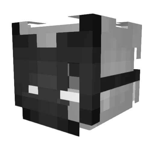 Tinitaw Minecraft avatar head, 3D render