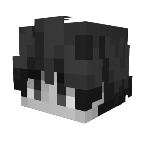 Tinitooo12 Minecraft avatar head, 3D render