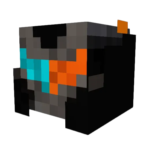 Tiniusz Minecraft avatar head, 3D render