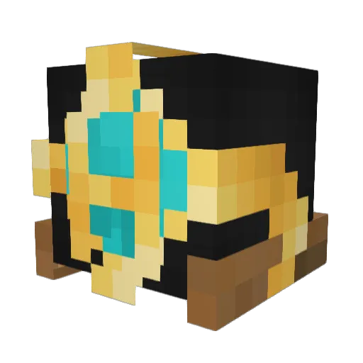TinkBee Minecraft avatar head, 3D render
