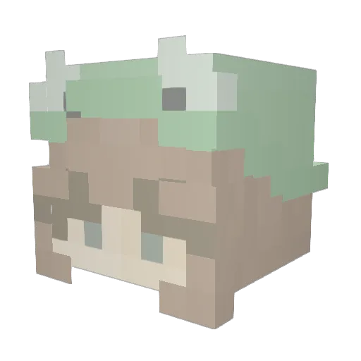 TinkerKeira Minecraft avatar head, 3D render