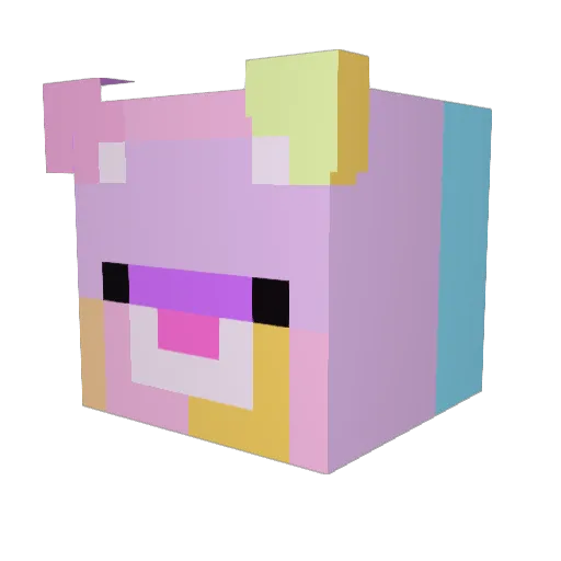 Tinker_Neck Minecraft avatar head, 3D render