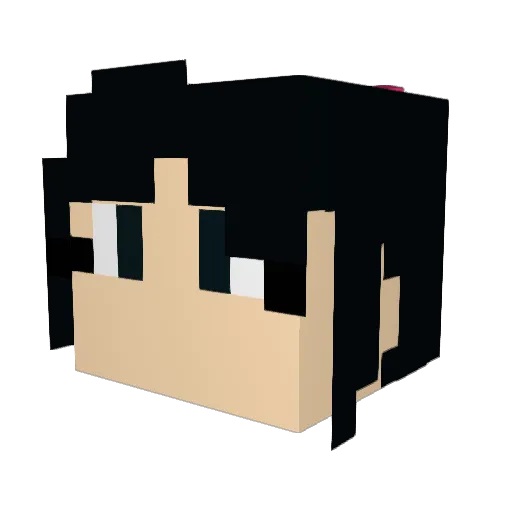 TinkerbellAv Minecraft avatar head, 3D render