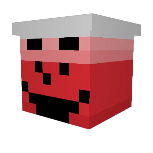 TinkieBinkie Minecraft avatar head, 3D render