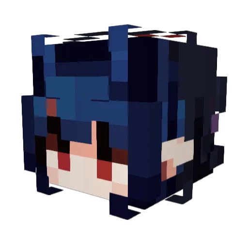TinkyTonks Minecraft avatar head, 3D render