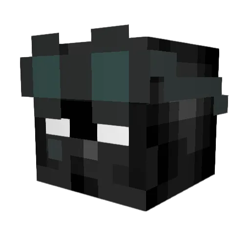 TinkyWinky_2 Minecraft avatar head, 3D render