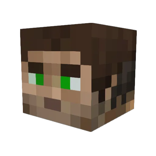 Tinnard Minecraft avatar head, 3D render