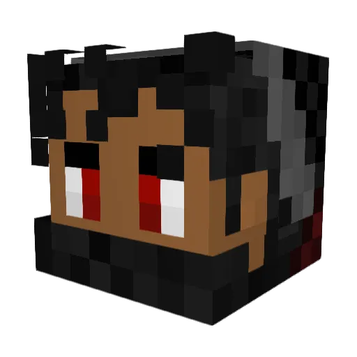 Tinnenian Minecraft avatar head, 3D render