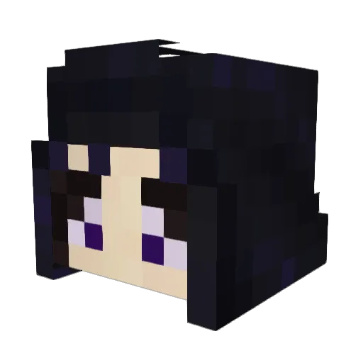 Tinnuvnil Minecraft avatar head, 3D render