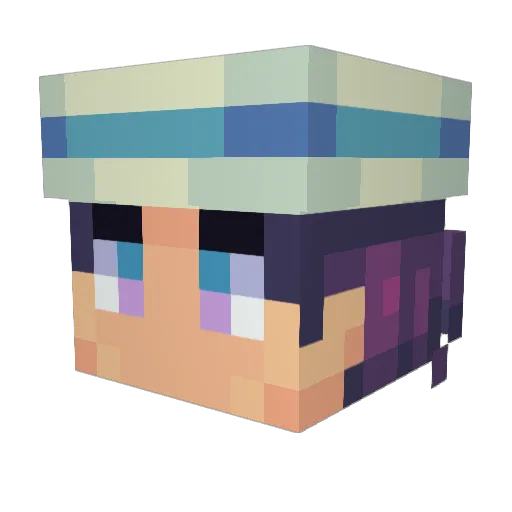 TinoLaBamba Minecraft avatar head, 3D render