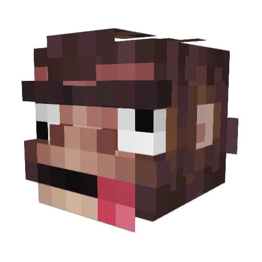 TinoSan_ Minecraft avatar head, 3D render