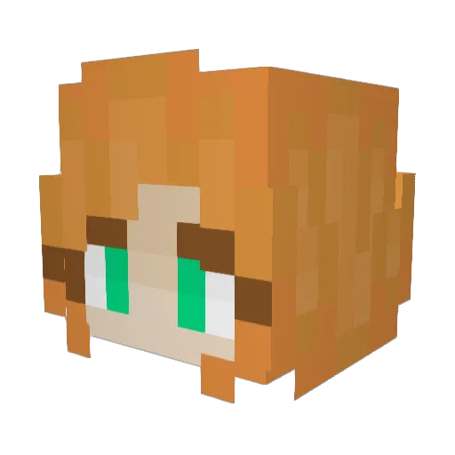 TinoTure Minecraft avatar head, 3D render