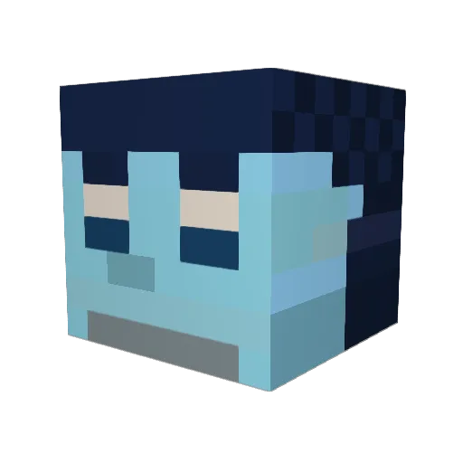 Tinox32 Minecraft avatar head, 3D render