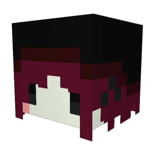 Tinpo_NAMETAI Minecraft avatar head, 3D render